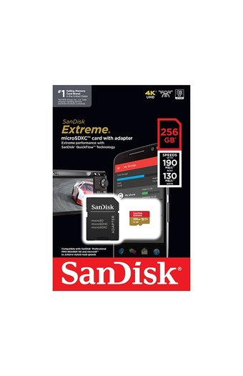 Tiendas EFE Memoria sandisk extreme micro sd uhs-i w.adapter 256gb oferta