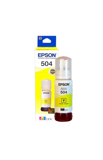 Tiendas EFE Botella de tinta epson t504 amarillo oferta