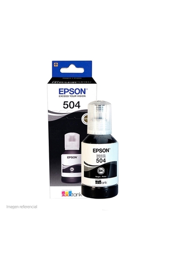 Tiendas EFE Botella de tinta epson t504 negro oferta