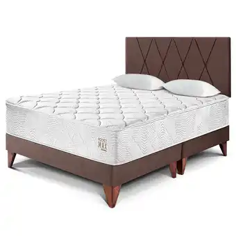 Tiendas EFE Dormitorio europeo paraíso pocket max queen chocolate oferta