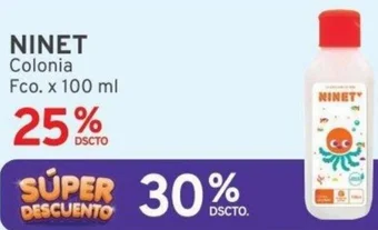 Mifarma NINET Colonia Fco. x 100 ml oferta