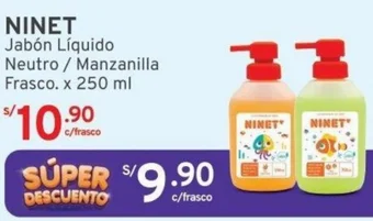 Mifarma NINET Jabón Líquido Neutro / Manzanilla Frasco. x 250 ml oferta