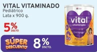 Mifarma VITAL VITAMINADO Pediátrico Lata x 900 g oferta