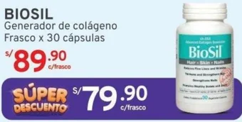 Mifarma BIOSIL Generador de colágeno Frasco x 30 cápsulas oferta