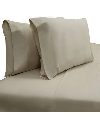 Tiendas EFE Juego de sábanas free home 2plz 132h 100% algodón beige oferta