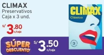 Mifarma CLIMAX Preservativos Caja x 3 und oferta