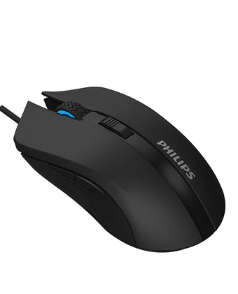 Tiendas EFE Mouse gamer philips rgb 5.5k dpi spk9313 negro oferta