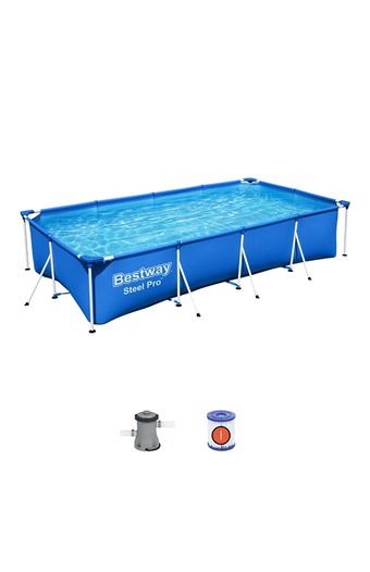 Tiendas EFE Piscina estructural familiar splash 400cmx211cmx81cm bestway oferta