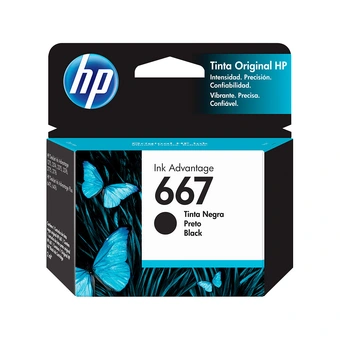 Tiendas EFE Cartucho de tinta hp 667 negra original 3ym79al oferta