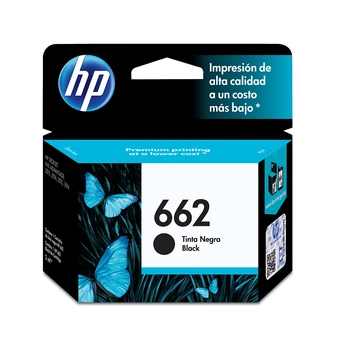 Tiendas EFE Cartucho de tinta hp 662 negra original cz103al oferta