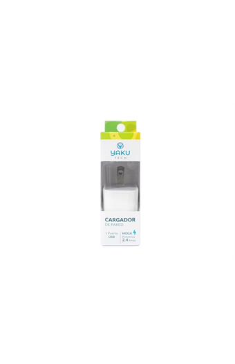 Tiendas EFE Cargador yaku de auto tech usb-a blanco oferta