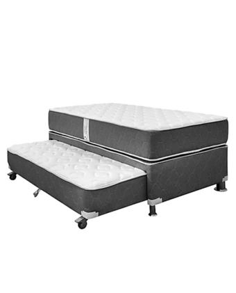 Tiendas EFE Box diván el cisne plus base 1.5plz + box spring + colchón + 2 almohadas f600 + 2 protectores oferta