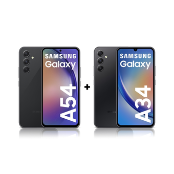 Tiendas EFE Celular samsung a54 128gb negro + celular samsung a34 128gb negro oferta