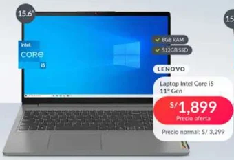 Falabella LENOVO Laptop Intel Core i5 11° Gen oferta