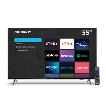 Tiendas EFE Tv aoc 55 led uhd 4k smart 55u6125 oferta