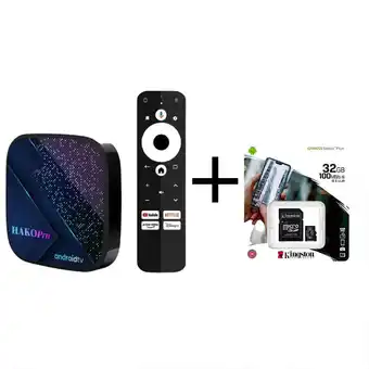 Tiendas EFE Tv box hako pro android tv + memoria kingston 32gb oferta