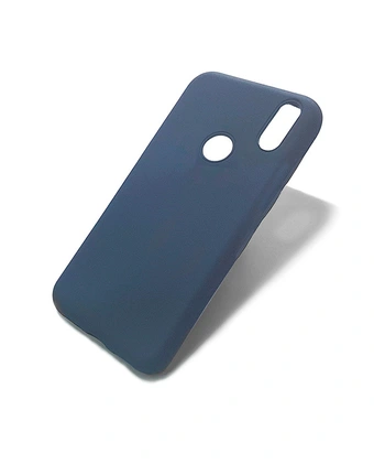 Tiendas EFE Case siliconado para celular huawei y7 2019 azul oferta