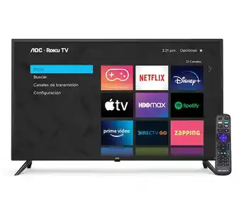 Tiendas EFE Tv aoc 32 hd smart roku 32s5195 oferta