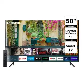 Tiendas EFE Tv samsung 50 4k uhd smart tizen un50au7000gxpe oferta