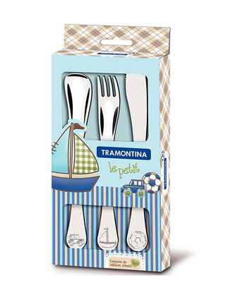 Tiendas EFE Juego de cubiertos para niños de 3pzs tramontina oferta