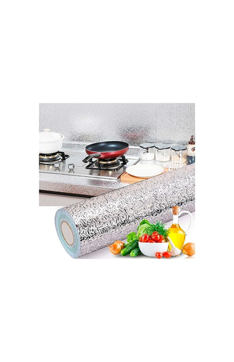 Papel autoadhesivo de aluminio cocina 5m gretail