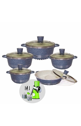Tiendas EFE Set de ollas de 10pzs ldenbo gris oferta