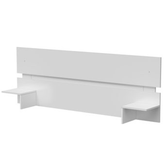 Tiendas EFE Cabecera flotante movenda muebles acacia 2plz blanco oferta