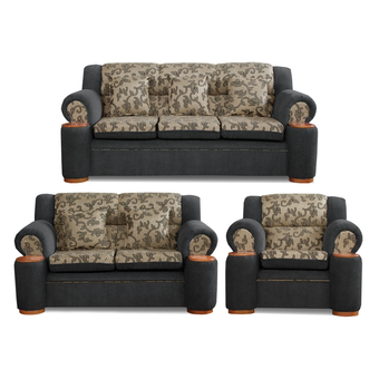 Tiendas EFE Juego de sala 3-2-1 oxford plomo oscuro oferta