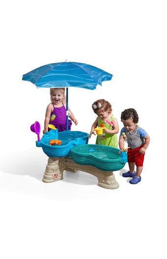 Tiendas EFE Mesita agua marina step 2 con sombrilla oferta