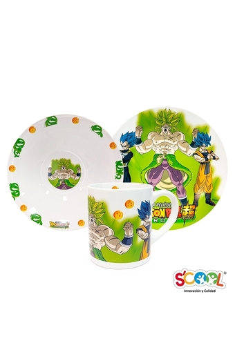 Tiendas EFE Set de cerámica de 3pzs scool dragon ball oferta