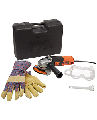 Tiendas EFE Esmeril angular 4 1/2 + caja + lentes black+decker oferta