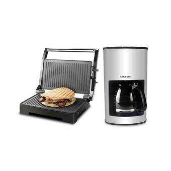 Tiendas EFE Combo taurus cafetera cenus 12 tz + mini grill crispy & co oferta