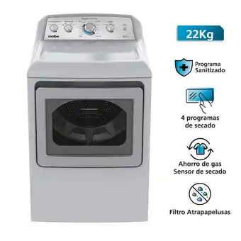 Tiendas EFE Secadora a gas mabe smg47n8msgbb0 22kg oferta