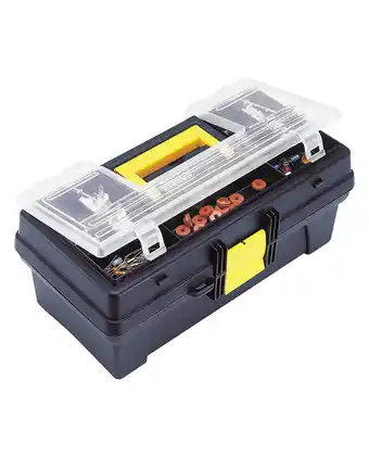Tiendas EFE Caja de herramientas rimax con tapa organizadora negro oferta