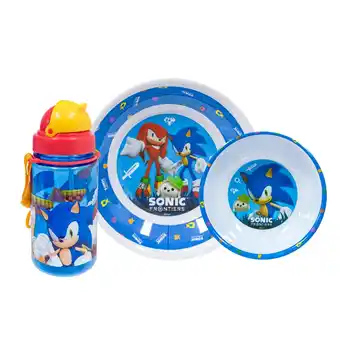 Tiendas EFE Set de melamine con botella scool sonic oferta