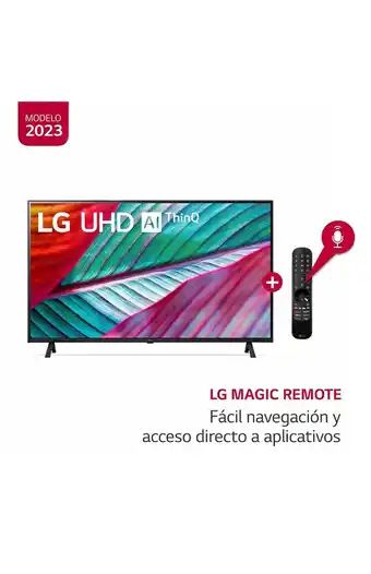 Tiendas EFE Televisor lg 4k uhd smart thinq ai 50 50ur8750psa 2023 oferta