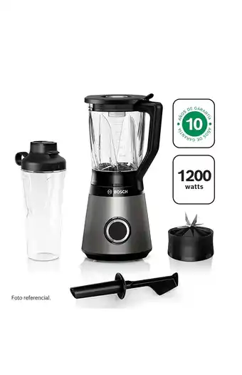 Tiendas EFE Licuadora bosch vitapower serie 4 grafito 1200w + to go bottle oferta