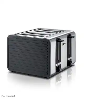 Tiendas EFE Tostador inox 4 rebanadas 1800w bosch tat7s45 oferta