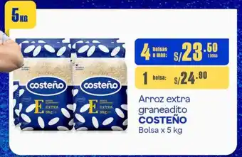 Makro Arroz extra graneadito COSTEÑO Bolsa x 5 kg oferta