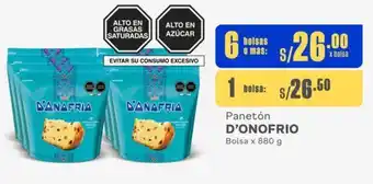 Makro Panetón D'ONOFRIO Bolsa x 880 g oferta