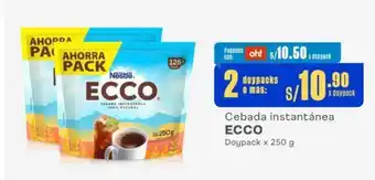 Makro Cebada instantánea ECCO Doypack x 250 g x 2 doypacks oferta