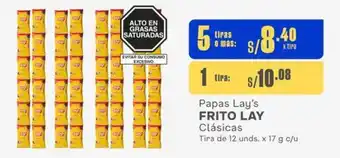 Makro Papas Lay's FRITO LAY Clásicas Tira de 12 unds. x 17 g c/u oferta