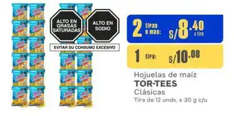 Makro Hojuelas de maíz TOR-TEES Clásicas Tira de 12 unds. x 30 g c/u oferta