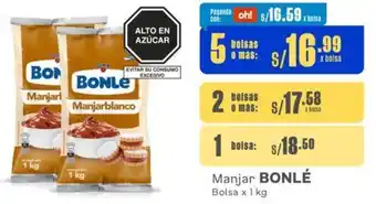 Makro Manjar BONLÉ Bolsa x 1 kg oferta