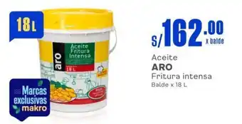 Makro Aceite ARO Fritura intensa Balde x 18 L oferta