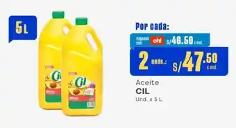 Makro Aceite CIL Und. x 5 L x 2 unds. oferta