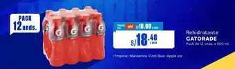 Makro Rehidratante GATORADE Pack de 12 unds. x 500 ml oferta