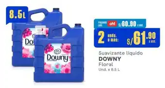 Makro Suavizante líquido DOWNY Floral Und. x 8.5 L x 2 unds. oferta