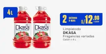 Makro Limpiatodo DKASA Fragancias variadas Galón x 4 L x 2 galones oferta