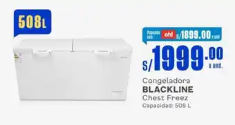 Makro Congeladora BLACKLINE Chest Freez Capacidad: 508 L oferta